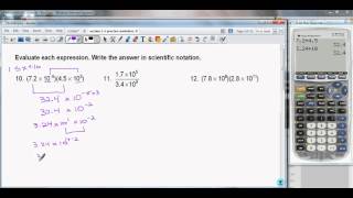 evaluating expressions with scientific notation [upl. by Ziwot]