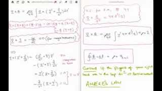 Magnetostatics 5  Derivation of Amperes Law [upl. by Ahcsim758]