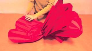 How to Make GIANT Tissue Paper Flowers [upl. by Ahsinaj]