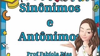 Sinônimos e Antônimos [upl. by Oravla]