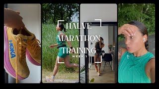 HALVE MARATHON TRAINING  hardloop schema  Running  Running vlog [upl. by Aseen401]