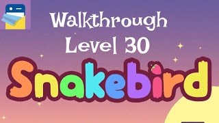 Snakebird Level 30 Walkthrough amp iOS iPhone 6S Gameplay by Noumenon Games [upl. by Higbee980]