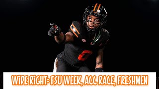 Miami Hurricanes FSU week the ACC race and freshmen to watch [upl. by Eladal]