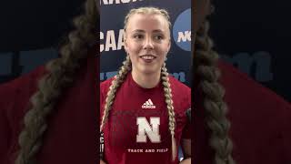 Axelina Johansson interviewed at the 2023 NCAA Championships [upl. by Ahselat]