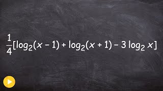 Learn to condense logarithmic expressions to one single logarithm [upl. by Bevvy]