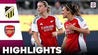 Arsenal vs BK Häcken  Highlights  UEFA Womens Champions League Qualification 18092024 [upl. by Zedecrem]