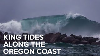 Extremely high king tides on the Oregon coast this weekend [upl. by Eitsirhc]