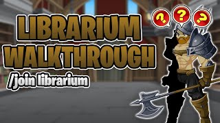 Librarium Quest Walkthrough join librarium  AQW [upl. by Sulrac999]