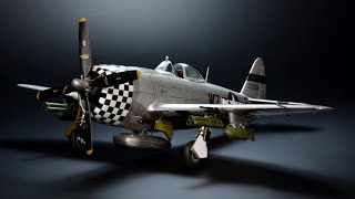 P47 Thunderbolt Bubbletop  No airbrush  Tamiya 172  Aircraft Model [upl. by Ihc]