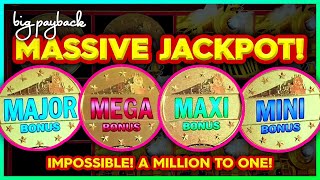 MASSIVE Million to One JACKPOT All Aboard Slots UNICORN BONUS [upl. by Frankie734]