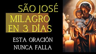 Di esta PODEROSA ORACIÓN a SAN JOSÉ y UN MILAGRO SUCEDERÁ EN LOS PRÓXIMOS 3 DÍAS  NUNCA FALLA🙏 [upl. by Octavius]