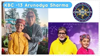 Kaun Banega Crorepati Season 13  Arunoday Sharma [upl. by Middle735]