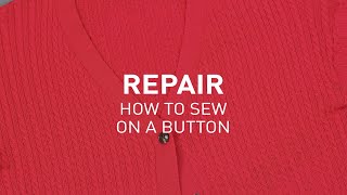 How to Sew Buttons onto Wool Garments [upl. by Edmonds]