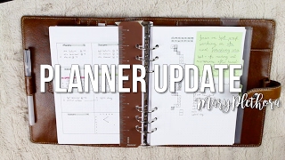 Bullet Journal In Filofax  Planner Update  MaryPlethora [upl. by Ilysa549]