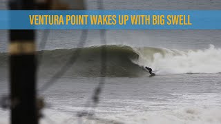 Ventura point break comes alive during bigger swell 18 Feb 2024 [upl. by Ennaerb]