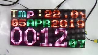 64x32 RGB Led Matrix Clock With esp8266 [upl. by Cogswell53]