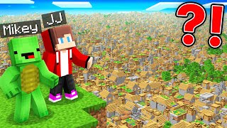 JJ and Mikey Found a Super Village in Minecraft   Maizen [upl. by Irol]