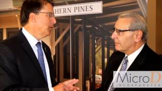 Governor Pat McCrory Talks With Furniture Today At High Point Market [upl. by Ramalahs54]