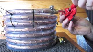 Counterflow wort chiller build and test [upl. by Ardella]