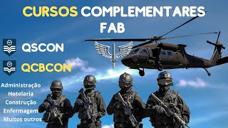 CURSOS COMPLEMENTARES para o certame do QSCon e QCBCon da FAB  Onde REALIZAR [upl. by Orlan420]