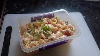 Prawn pasta prawnrecipe pasta Prawns summerfood batchcooking pastarecipe budgetcooking [upl. by Tindall]