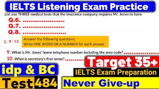 IELTS Listening Practice Test 2024 with Answers Real Exam  484 [upl. by Suryc]