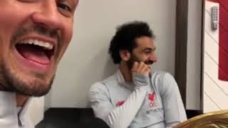 Dejan Lovren trolls Salah [upl. by Yenahs812]