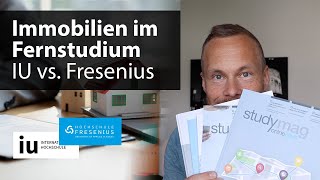 Fernstudium Immobilien IU vs Hochschule Fresenius – Immobilienmanagement Bachelor online [upl. by Shuman902]