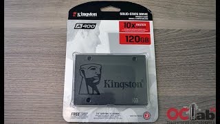 Kingston SSD A400 120 ГБ монтаж установка определение в Windows [upl. by Germana]