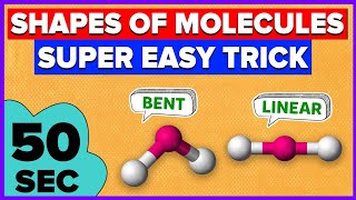 Trick to learn shapes of molecules  Geometry of molecules  VSEPR Theory [upl. by Olecram]