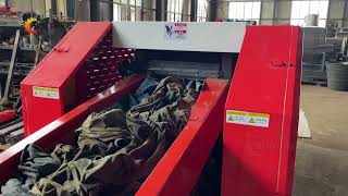 Quickly Shred Waste Clothes Soft Materials Shredding Machine [upl. by Asiar]