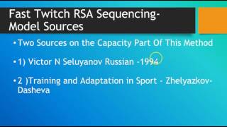 Triphasic Fast Twitch Repeated Sprint Ability RSA Sequencing Method Part 1  Triphasic Principle 3 [upl. by Arahs]