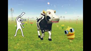 La Vaca Lola 🐮 Remix  Señora Vaca 🐄 bailando  Canciones de la granja de zenon 1  Parte 1 [upl. by Chrissa59]