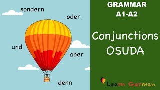 Learn German  German Grammar  Konjunktionen  oder sondern und denn aber  A1  A2 [upl. by Apeed]