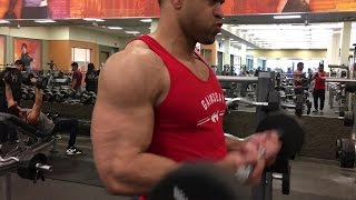 5x5 Chest Workout amp Biceps hodgetwins [upl. by Aicitan]