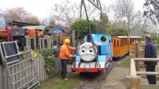 Thomas Being Craned Out of Drusillas after 10 years at the Park [upl. by Zurc460]