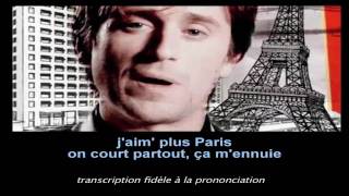 Thomas Dutronc Jaime plus Paris Soustitres [upl. by Naujled]