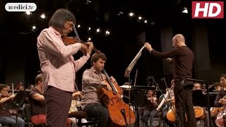 Buzlov Järvi Kavakos  Special event Rehearsal Brahms Double Concerto Verbier Festival 2016 [upl. by Eitsrik]