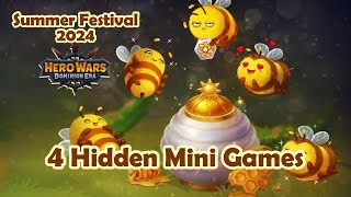 4 Mini Games in The Summer festival Event  Summer Festival [upl. by Mackay801]