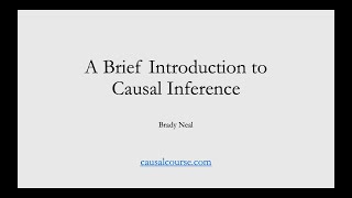 1  A Brief Introduction to Causal Inference Course Preview [upl. by Anitroc]