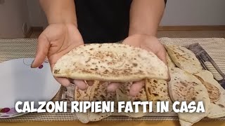 Calzoni ripieni fatti in casa 🍕🍕🍕🍕 Homemade stuffed calzones [upl. by Ontine604]