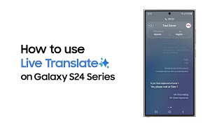 Galaxy S24 Series How to use Live Translate  Samsung Nederland [upl. by Ahsital]