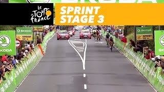 Intermediate Sprint  Stage 3  Tour de France 2017 [upl. by Melc]