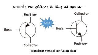 NPN and PNP transistor symbol confusion clear II Aniruddh Sharma II In Hindi [upl. by Alenson886]