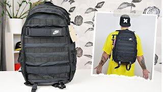 UnboxingReviewing The Nike Sportswear RPM Backpack On Body [upl. by Odnomyar843]