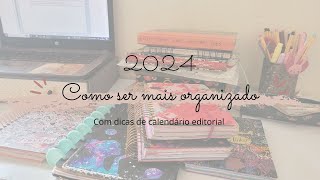 Bullet journal  Organização anual mensal e calendário editorial [upl. by Collbaith]