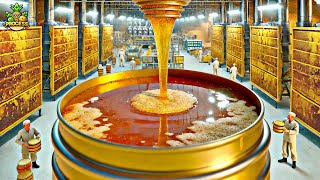 How Honey is Made In Factory  Honey Factory Process [upl. by Jolee]