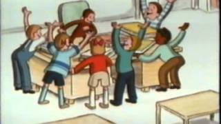 Curious George Goes to the Library Old Cartoon 1980s [upl. by Silisav]