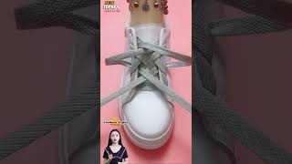 Trendy styling sneakers laces design Easy shoelacing Tie Tips style tips shorts [upl. by Elliott359]