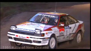 2024 Rally BOP  Historic 1991 footage from Manawahe stage and helicopter corner [upl. by Selokcin]